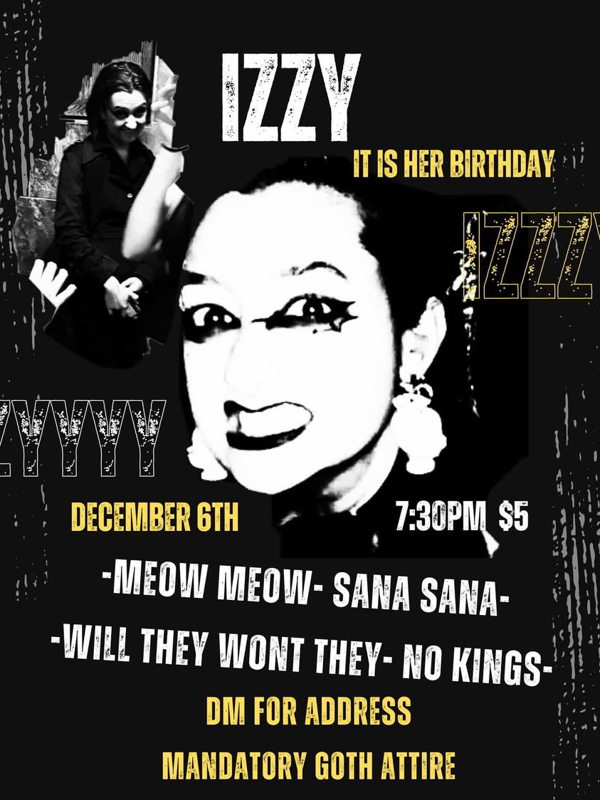 A birthday show for Izzy from Yankee Girl with Sana Sana, No Kings, Will They Won't They, and Meow Meow
