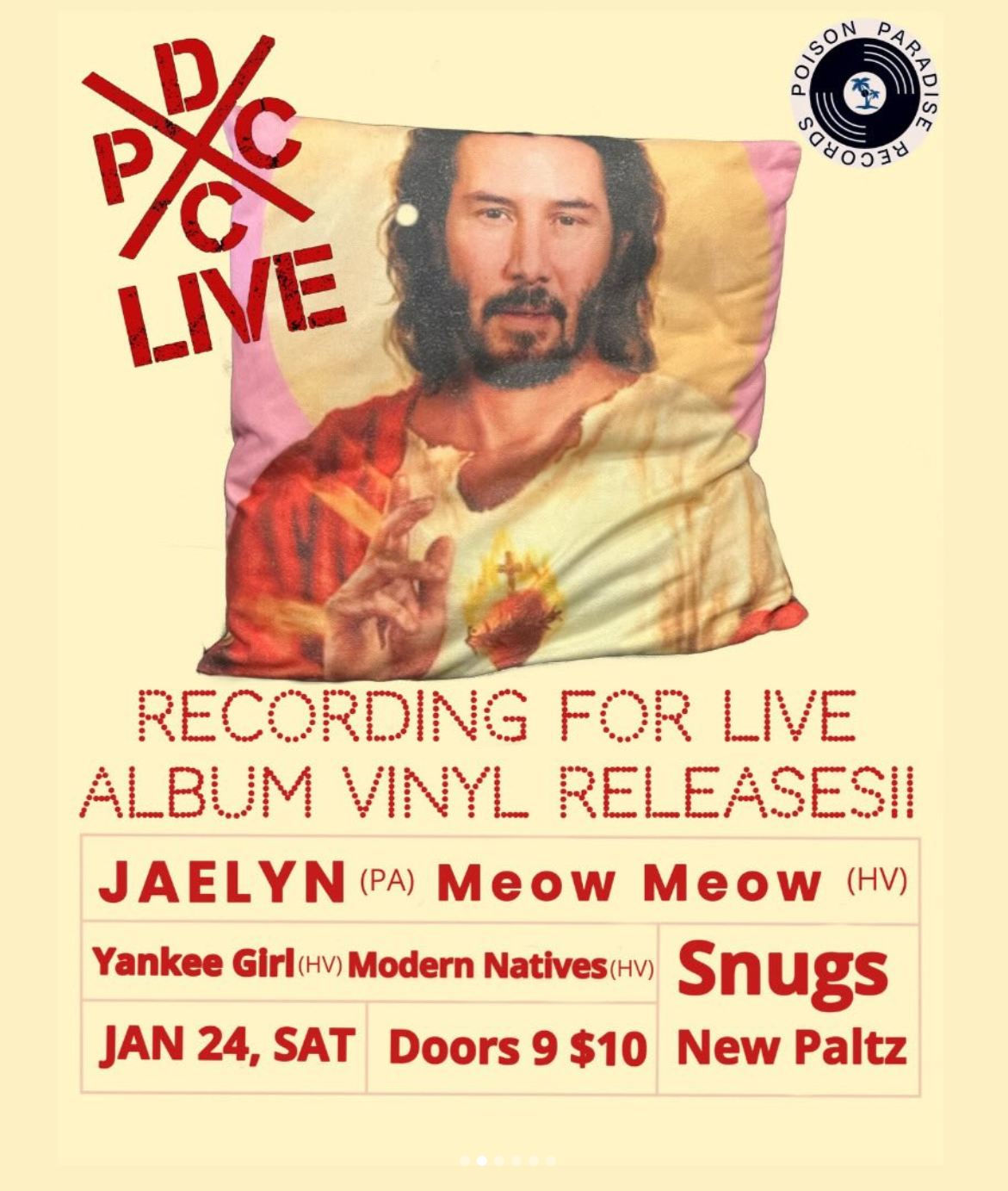 A show at Purgatory in Brooklyn hosted by no sabo with Jahovahs Princess, Foosd Cords, Furia, and Meow Meow