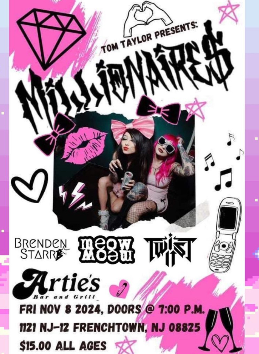 artie's bar with millionaires poster